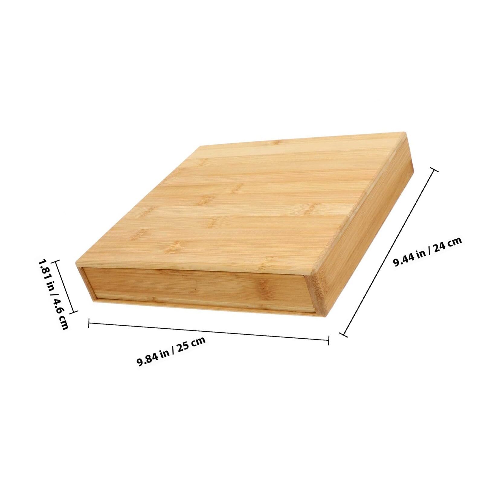 Scatola Porta Tè in Legno per Tea Cake, Colore Khaki