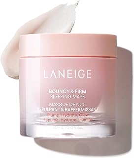 LANEIGE Bouncy and Firm Sleeping Mask: Revitalize, Smooth, Peony & Collagen Complex, Barrier-Boosting Hydration