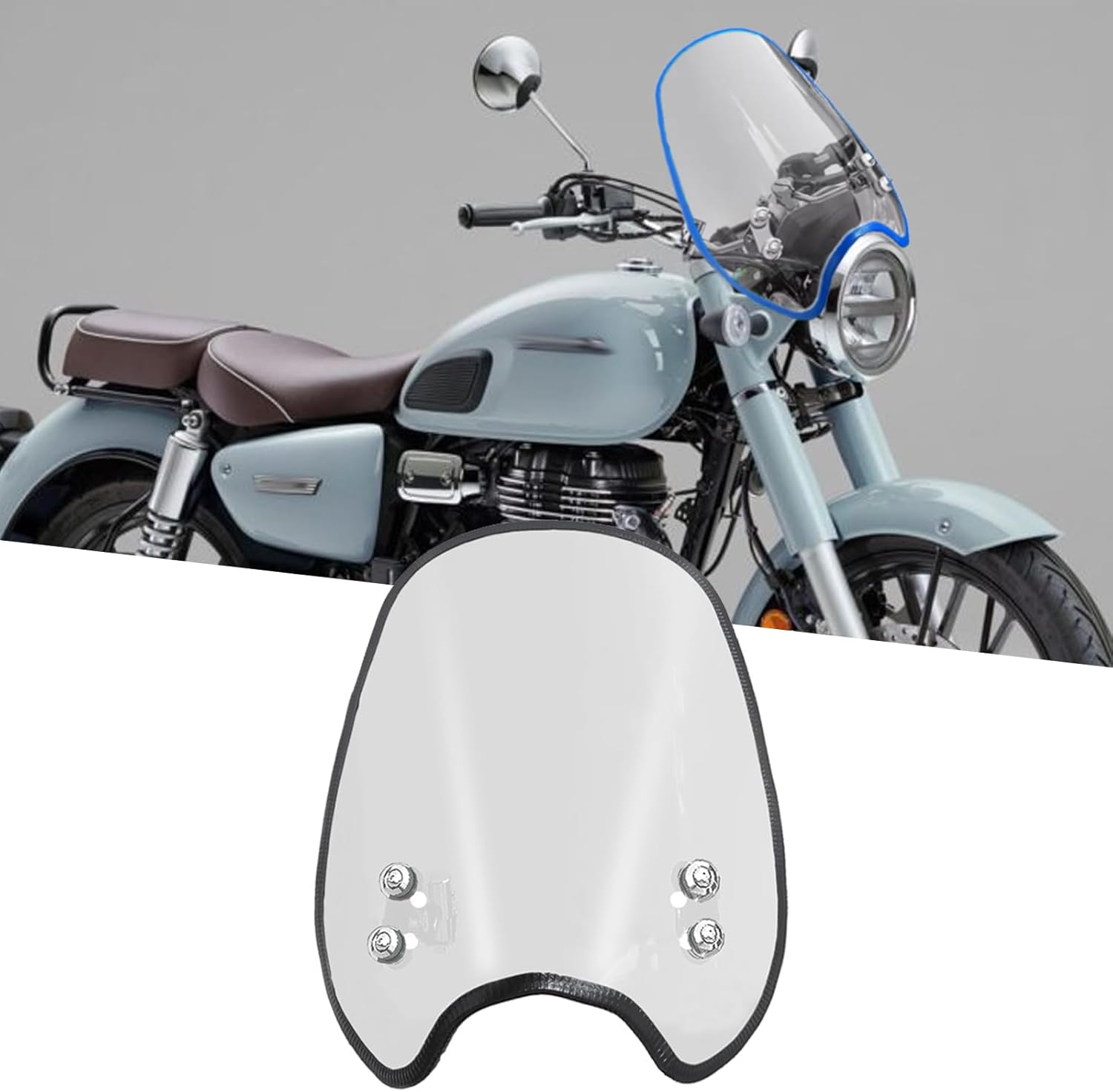 KAGEFUNE For GB350 GB350C GB350S 2025 新しいオートバイフロントガラスエアフェアリング、フロント