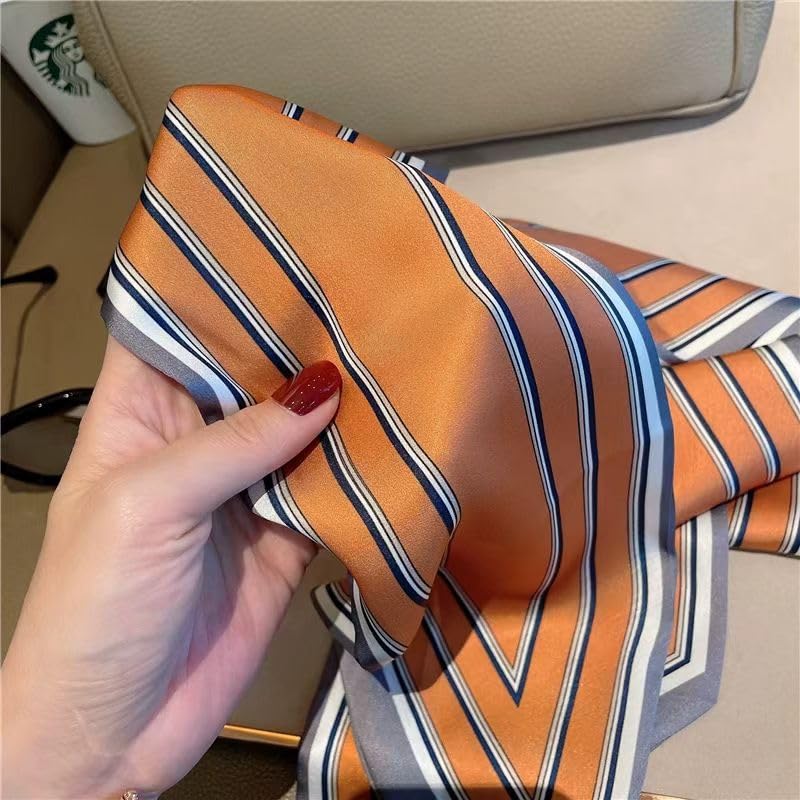 100% Mulberry Silk Ribbon Scarf for Hair Beach Head Wraps for Women Handbag accessories Necktie2