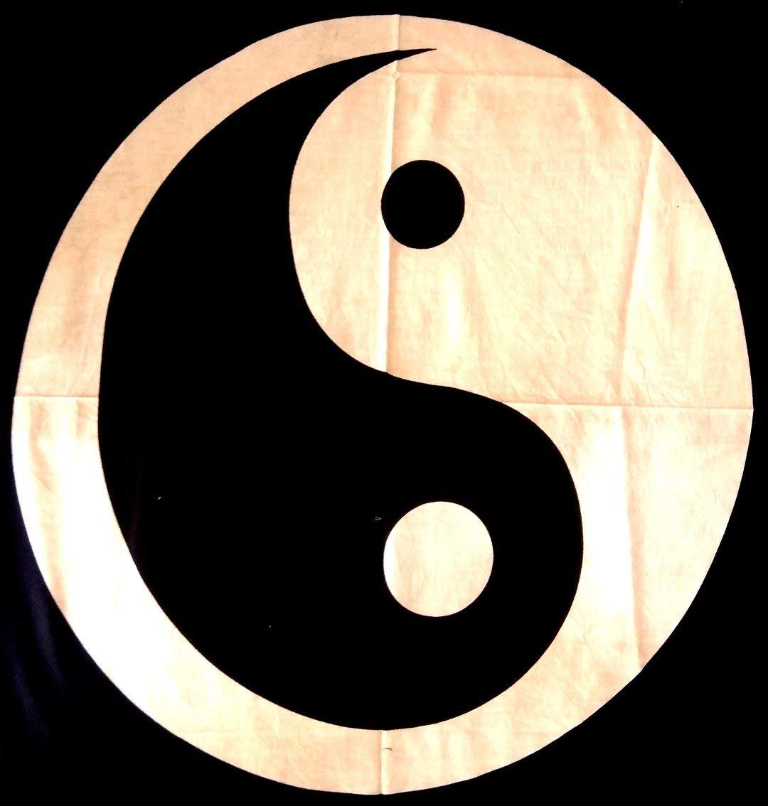 ICC Yin-Yang Poster Wandteppich – 75x100 Cm, Baumwolle, Psychedelisch, Hippie-Deko