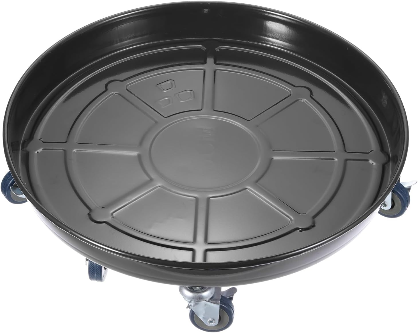 PATIKIL Planter Caddy with Wheels, 18 Inch Heavy Plant Stand with Universal Wheels Rolling Plant Mover Round Pot Trolley for Indoor Outdoor, Black