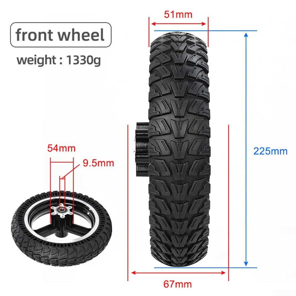 pour roue Pleine 9x2.25 Pouces Anti-Crevaison pour Trottinette