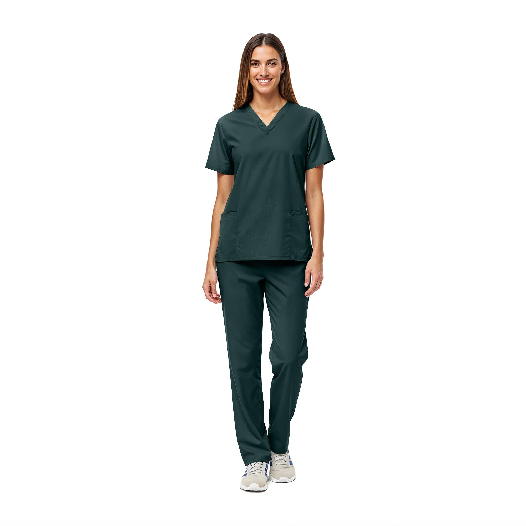 Natural Uniforms Unisex Scrub Set-Top and Pant Set (Standard Workwear Scrub Set)
