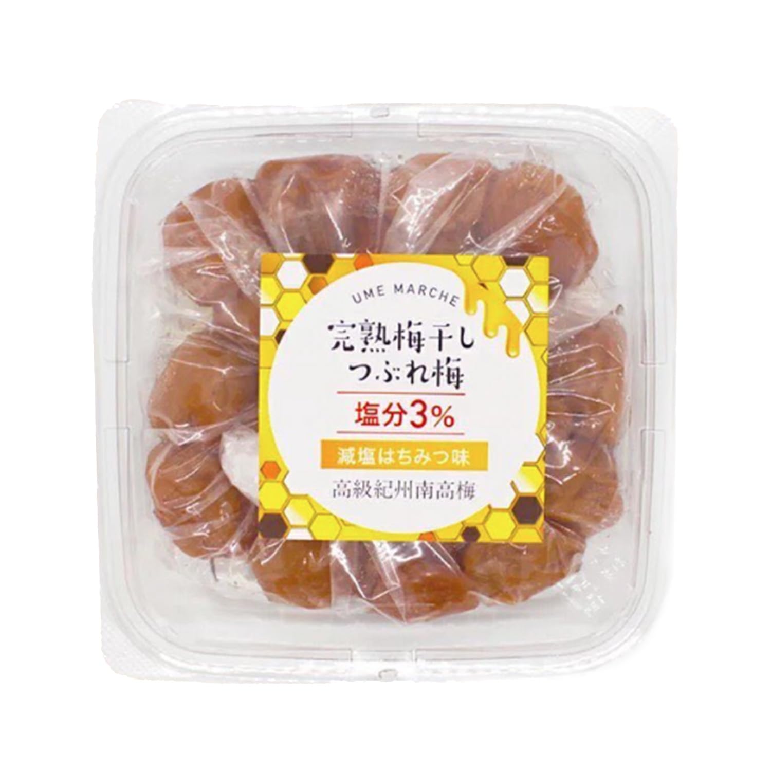 Umeboshi japanische Honig-eingelegte Umeboshi Groß. Nanko Ume Pflaumen, eingelegte Pflaumen Japan hergestellt in Japan 14,1 Unzen[Elegante Süße, Reduzierter Salzgehalt 3%] (400g(400g×1pack）)