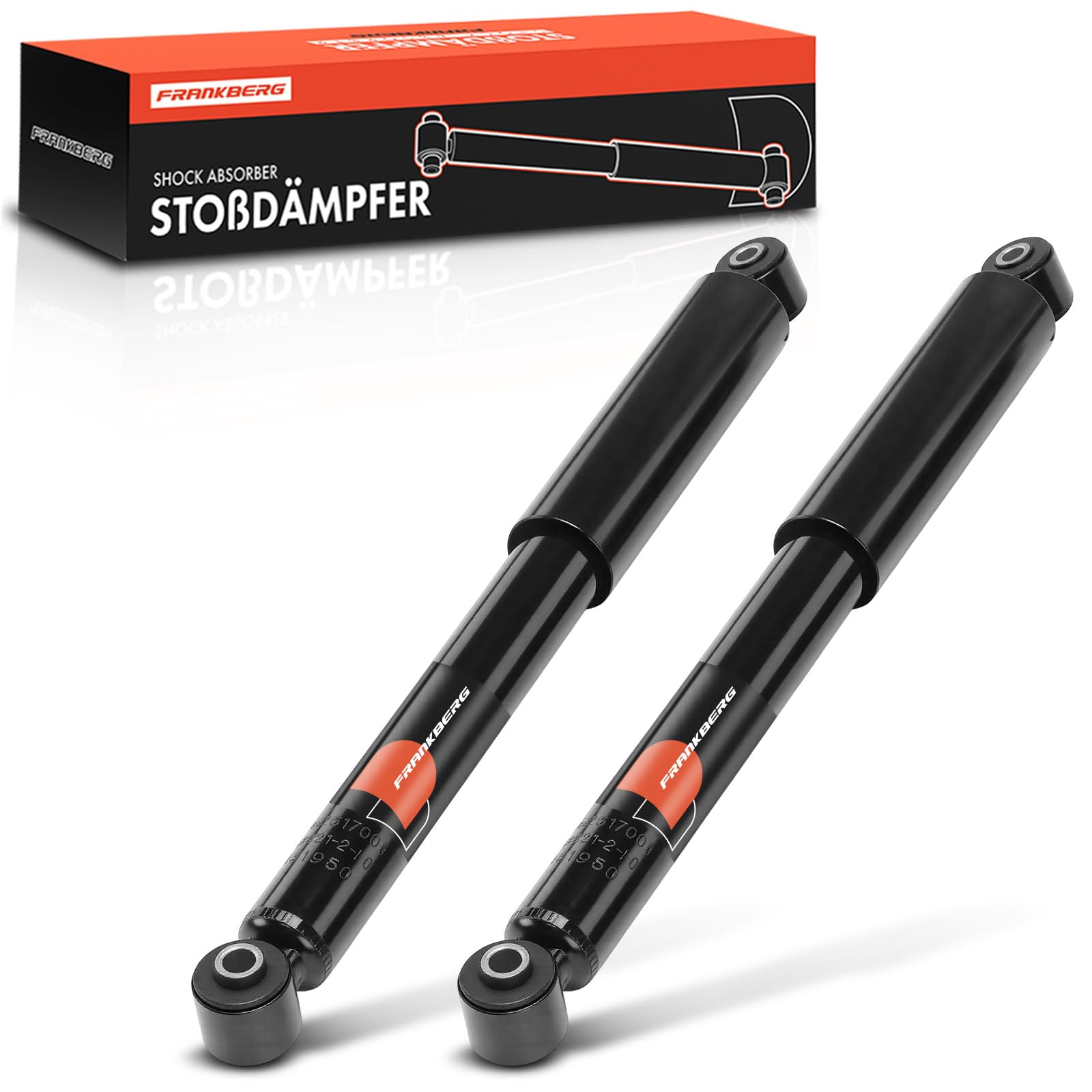 Frankberg 2x Amortiguadores para suspensiones Eje trasero Compatible con Van 312 519 312 319 Replace# 3430021