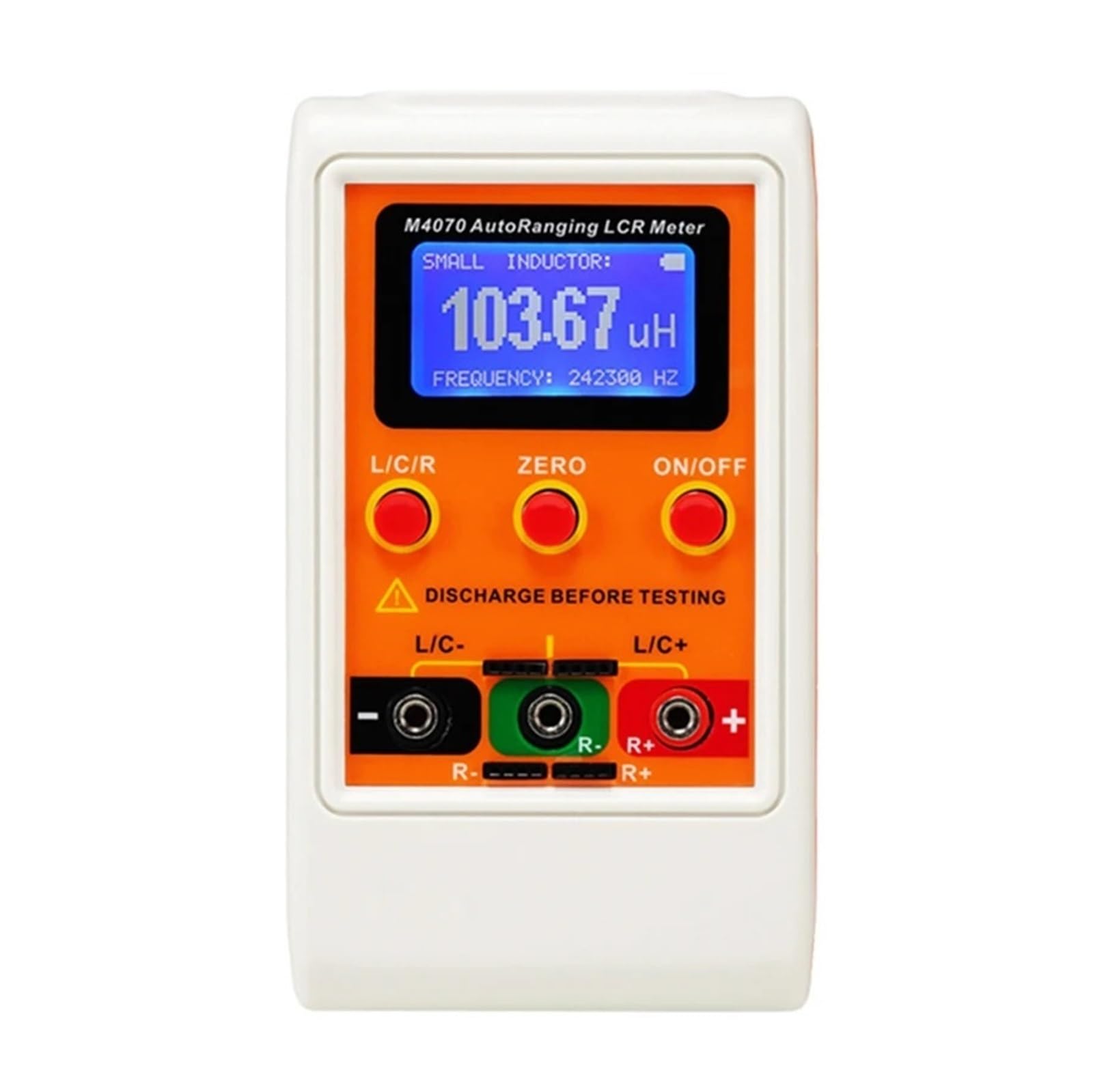 LCR Meter, Medidor de puente LCR de rango automático, LCD, recargable, medidor de capacitancia e inductancia digital, rango amplio, 100 h, 100 mF, 20 MR, M4070(M4070)