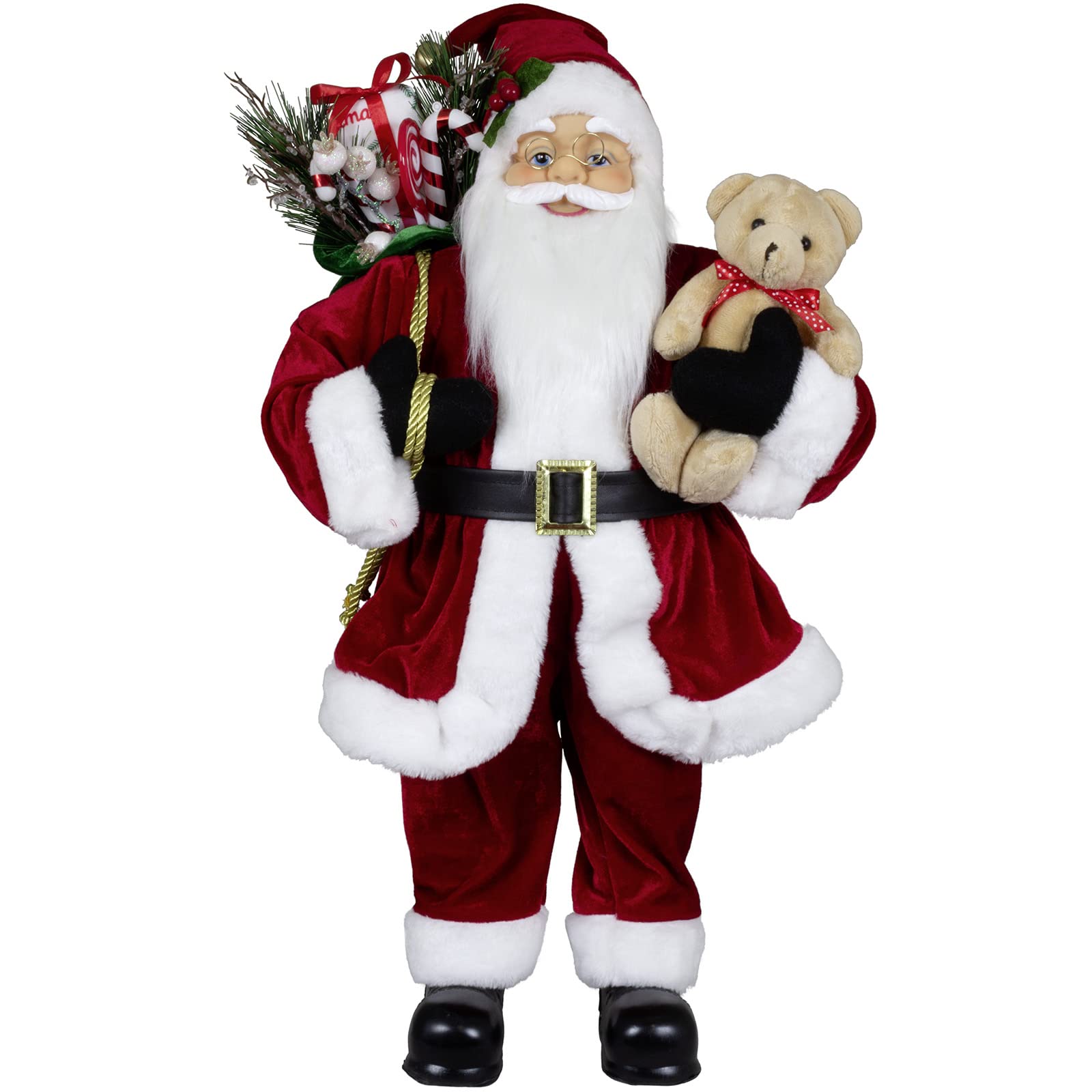 stehender Weihnachtsmann Sander rot Dekofigur groß (60cm)