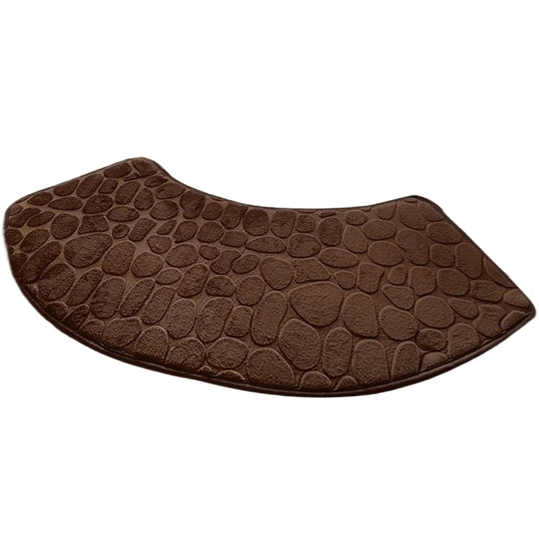 Tapis de douche incurvé absorbant et lavable avec envers antidérapant