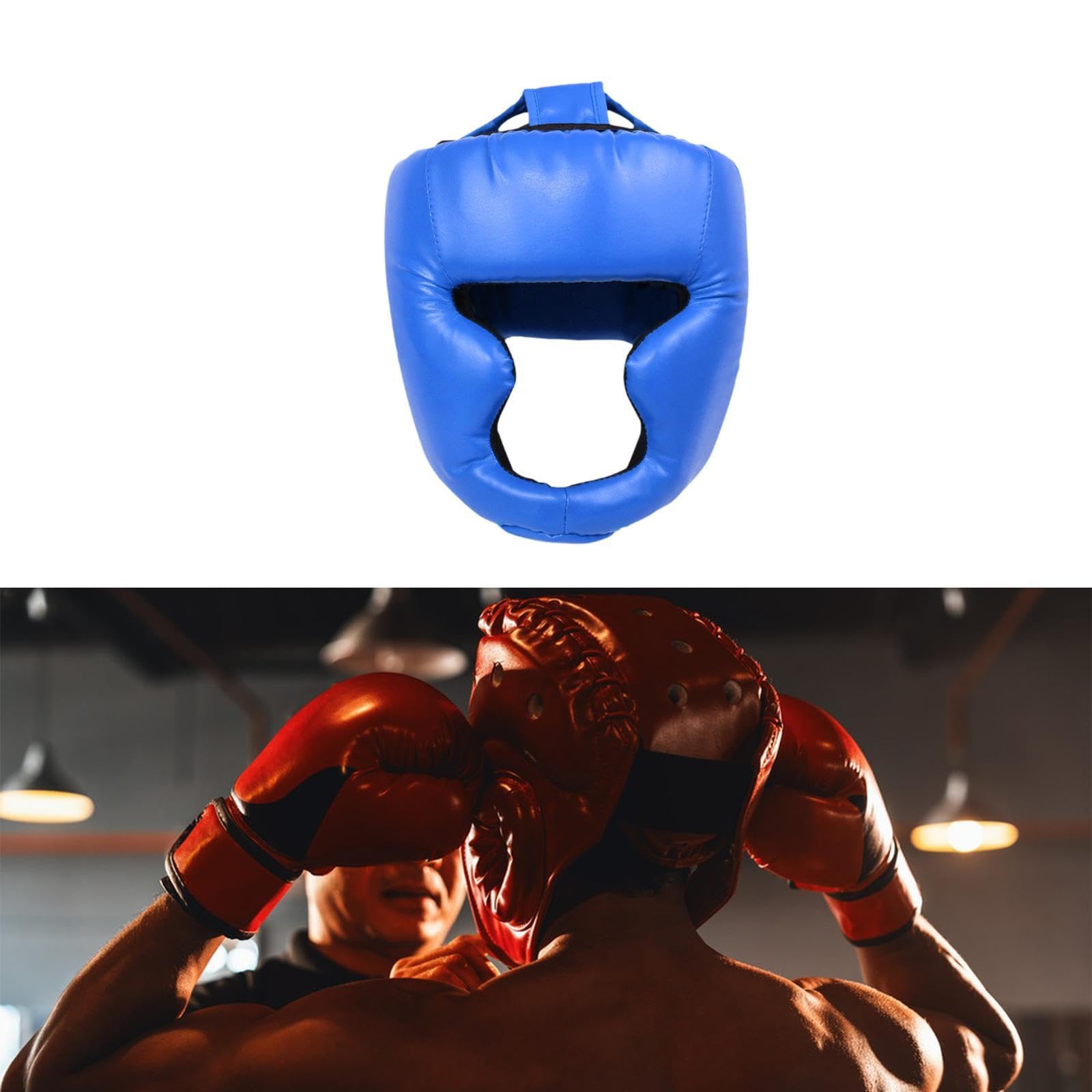 Baoblaze Copricapo da Karate, Protezione per La Testa, Regolabile E Ventilato, Protezione per La Testa, Morbido Copricapo Impermeabile per Boxe, Kickboxing, Sp, Rosso, io