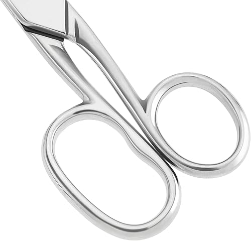 Miniatura 5 de LIVINGO Tijeras profesionales de tela forjada de 6 pulgadas, tijeras pequeñas de precisión a medida resistentes, tijeras de coser afiladas de acero