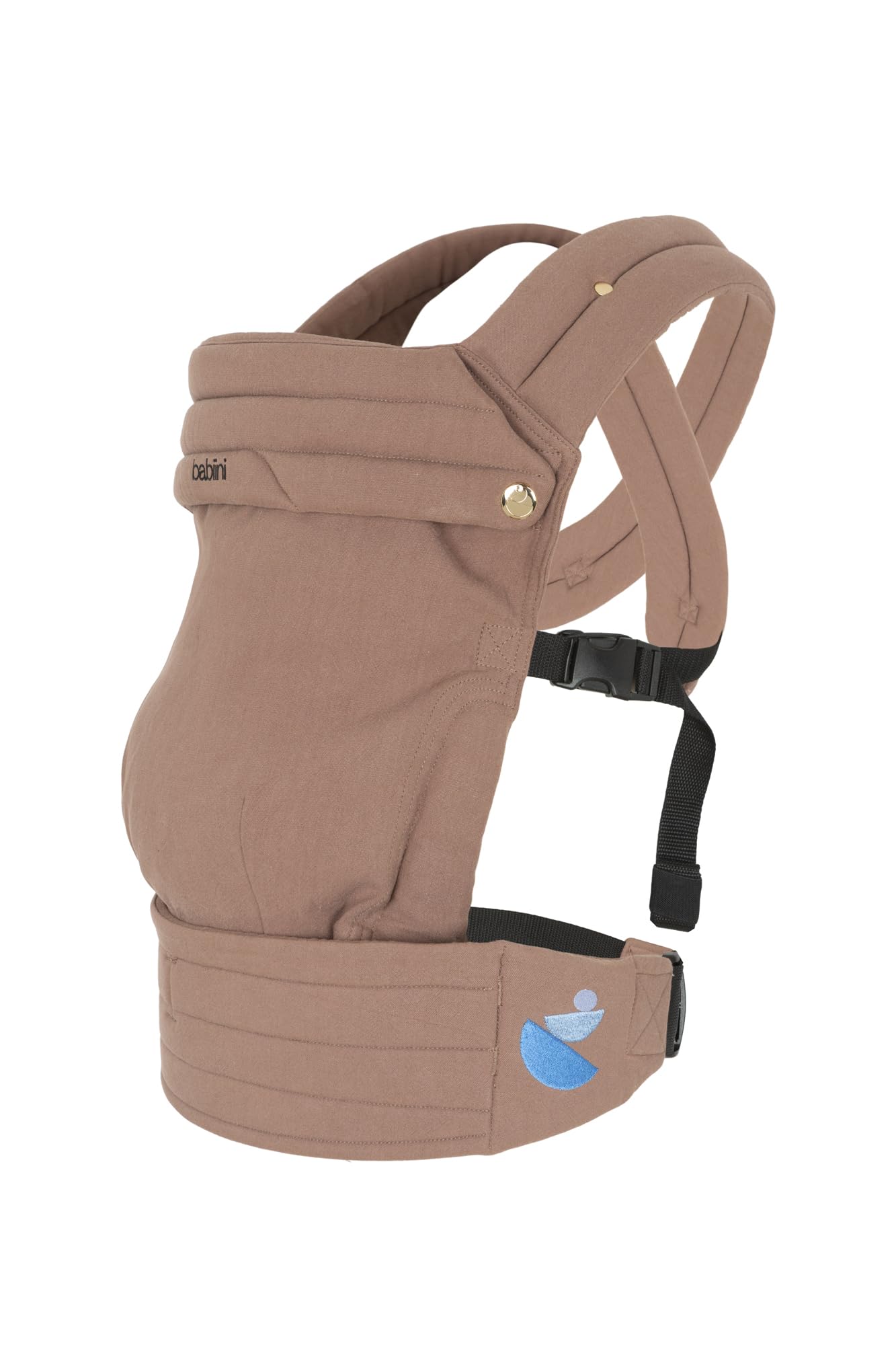 Mochila Portabebés Ergonómica Unisex, Algodon+Lino, Babero Extraíble Hipoalergénico, Soporte Cómodo para Bebés de 3.2kg a 16kg – Lavable a Máquina, Transpirable, Múltiples Posiciones de Porteo