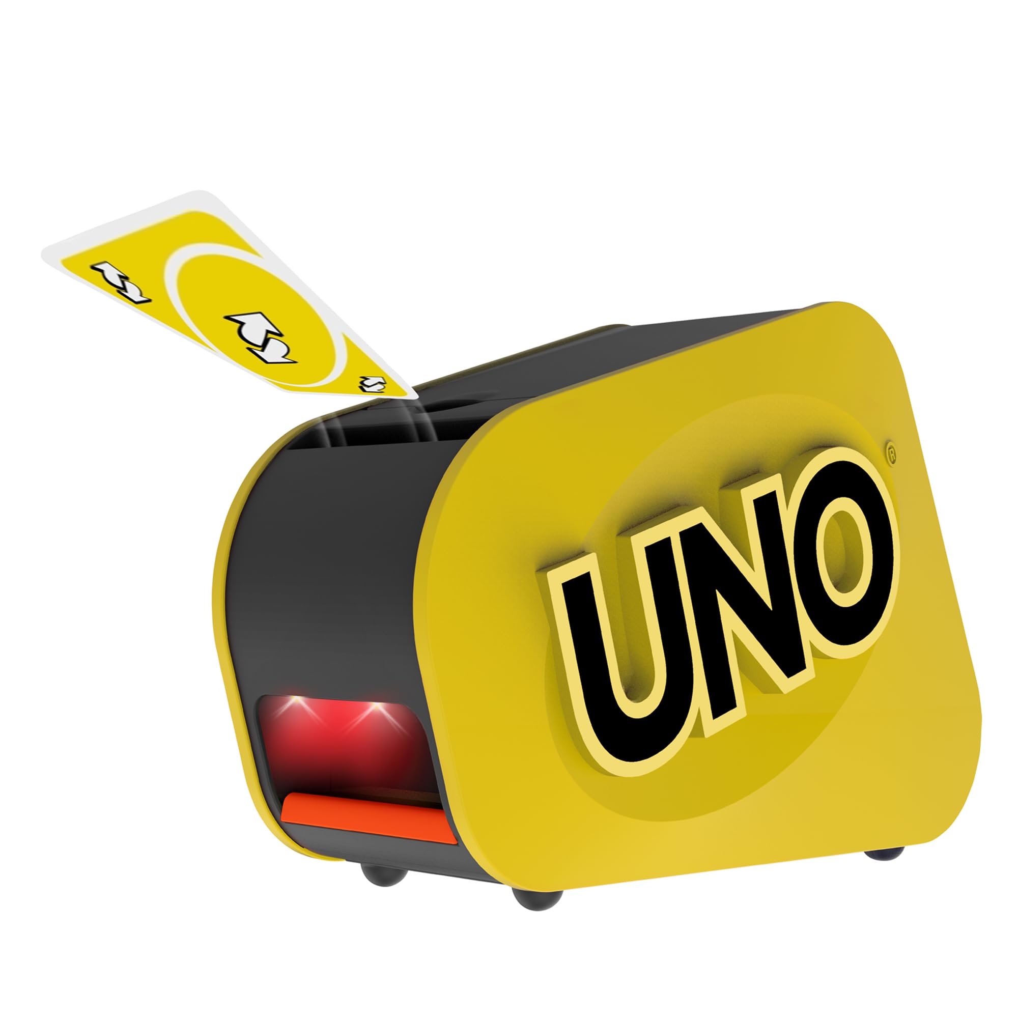 Mattel Game UNO GXY81 Uno Attack Mega Hit Game Party Supplies 112 Card Game for 2-10 Players Ages 7 and Up, Yellow