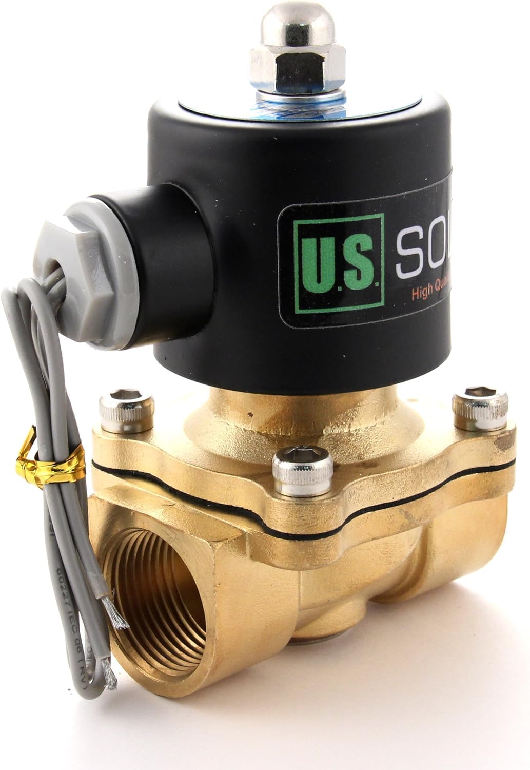 Válvula Solenoide De Latón 3/4 BSP, AC24V, Normalmente Cerrada - Para Agua, Aire O Gas