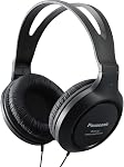 Panasonic Full-Size Over-Ear Wired Long-Cord Headphones - 4.1x 7.2X 7.6, Black (RP-HT161-K)