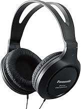 Panasonic Headphones, Lightweight Over the Ear Wired Headphones with Clear Sound and XBS for Extra Bass, Long Cord, 3.5mm Jack for Phones and Laptops   RP-HT161-K Black