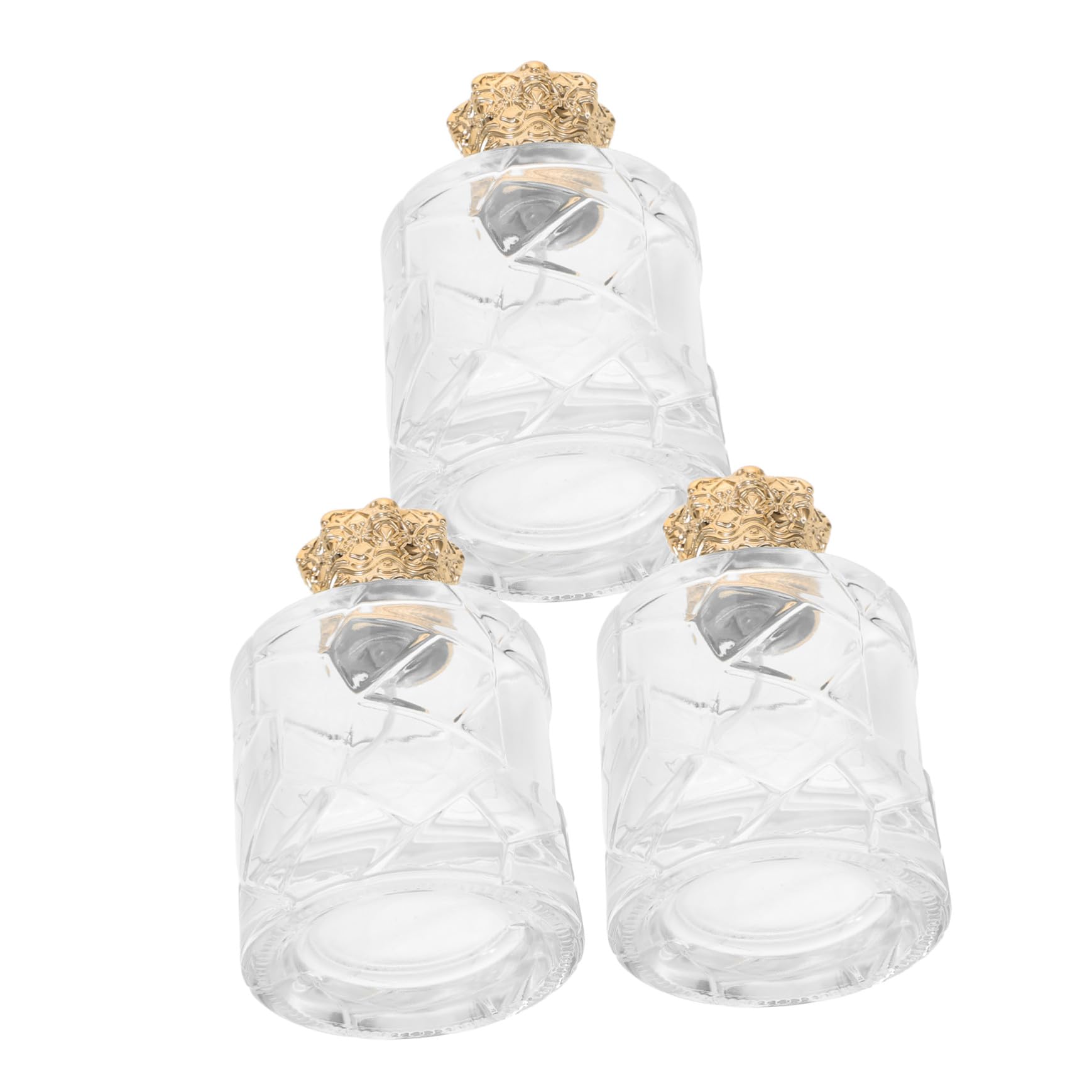 DECHOUS 3 Botellas Reutilizables de Perfume de Viaje 100ml de Vidrio Transparente Sistema de Pulverización y Compatibilidad para Cosméticos y Aceites Esenciales
