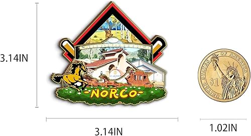 Miniatura 3 de Norco California USA - Imán de madera para nevera, 3D, monumentos de viaje, coleccionables, recuerdos, decoración hecha a mano