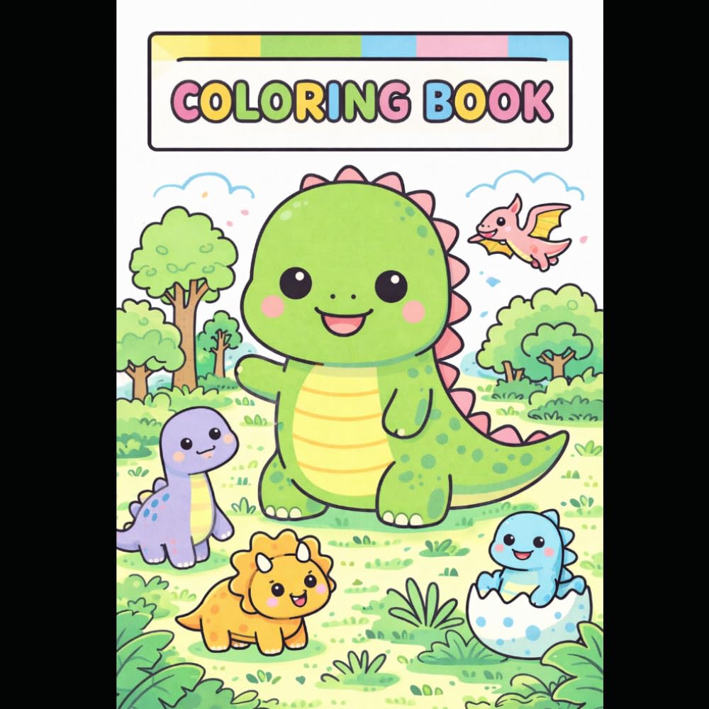 Big Cute Animals Coloring Book for Kids Ages 4–8 (70 Pages of Fun and Easy Coloring)