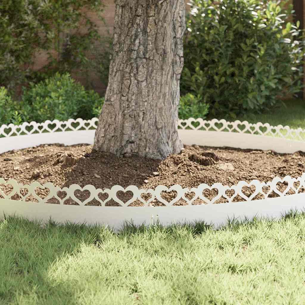 Bordures gazon métal 20 unités 103 x 22 cm acier