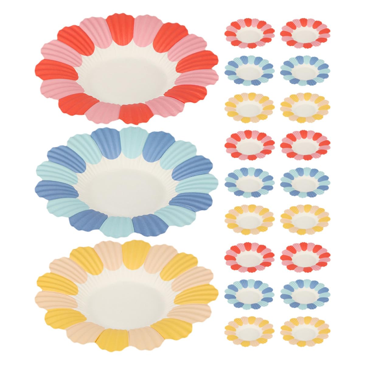 Assiettes jetables fleurs : déco de table festive intérieure