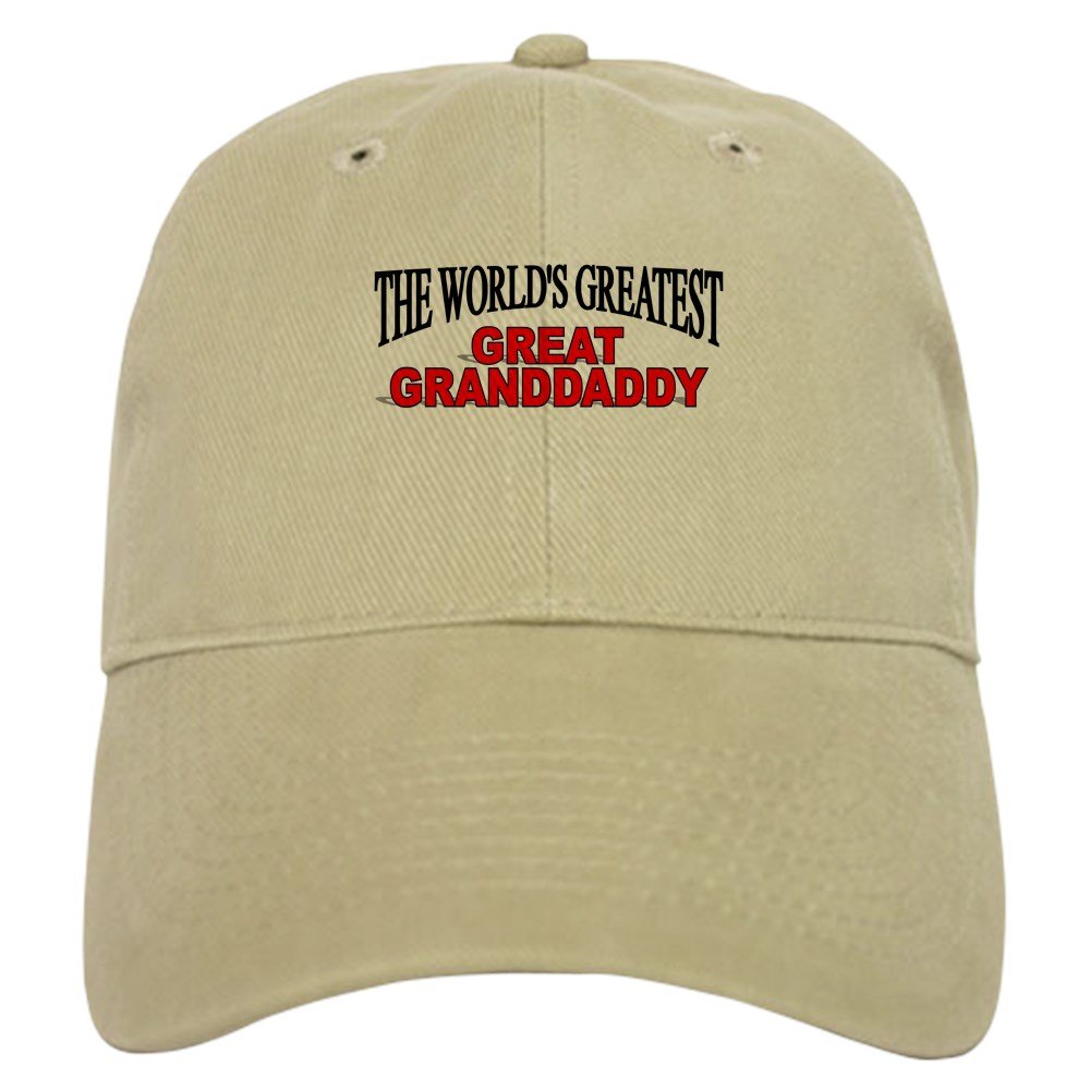 CafePress The World's Greatest Great Granddaddy Cap Unique Adjustable Baseball Hat Khaki