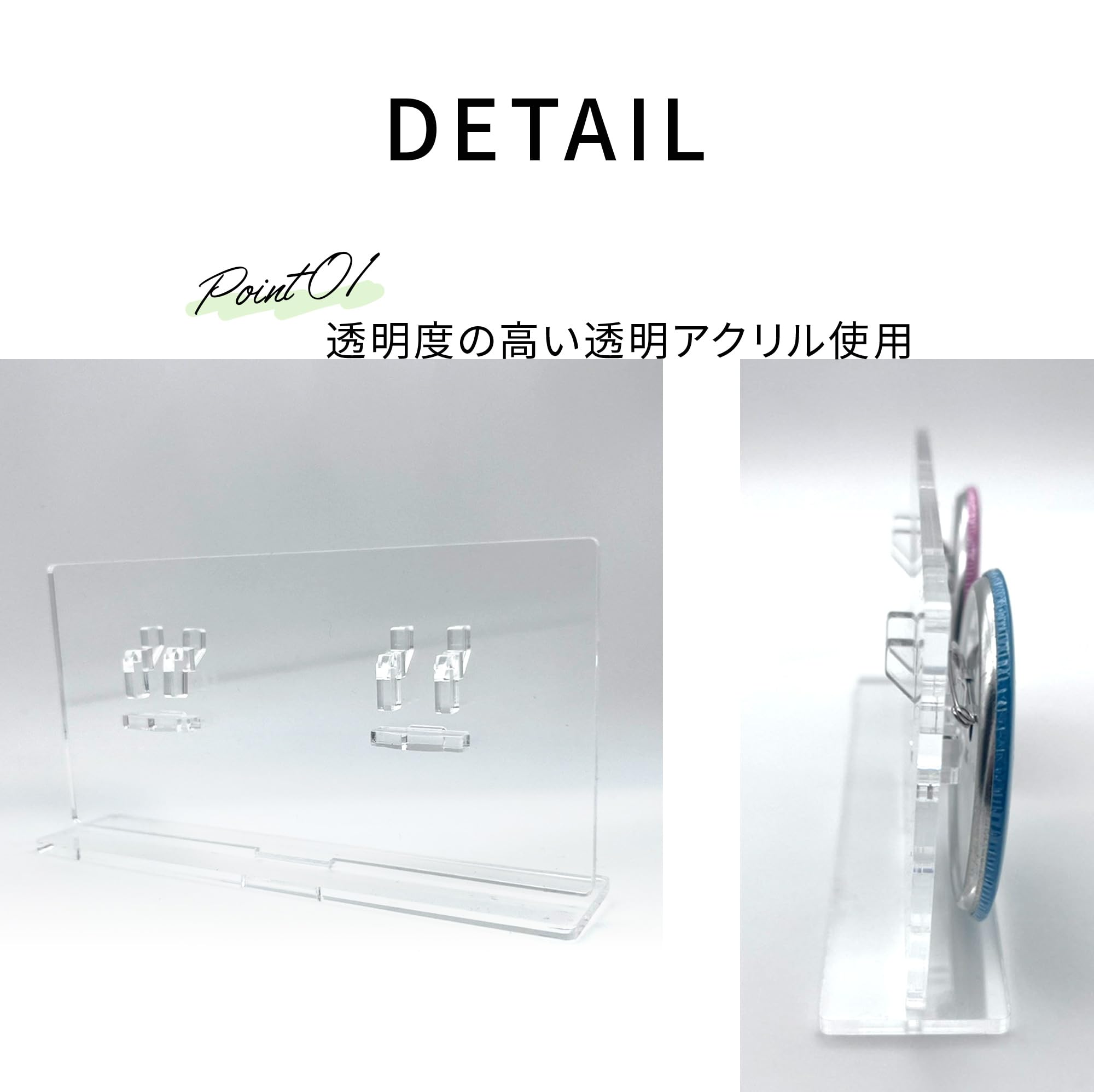 Amazon.co.jp: 缶バッジスタンド 56/57mm対応 2個用 コレクション