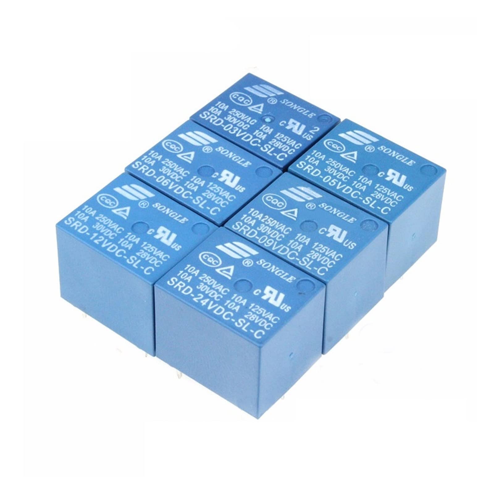 Relay 20CS/lot SRD -05V 06V 09V 12V 24V 48VDC -SL-C Power Relay 10A 250VAC Relay 5PIN T73 SRD-05VDC-SL-C SRD-12VDC-SL-C (Size : SRD-09VDC-SL-C)