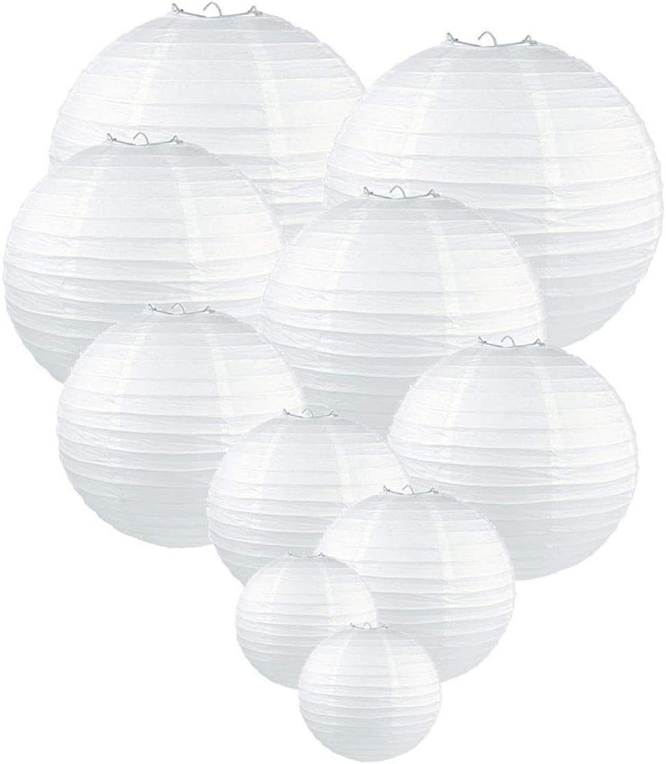 10 Pack Chinese Lanterns, Paper Lantern Decorations Lanterns for