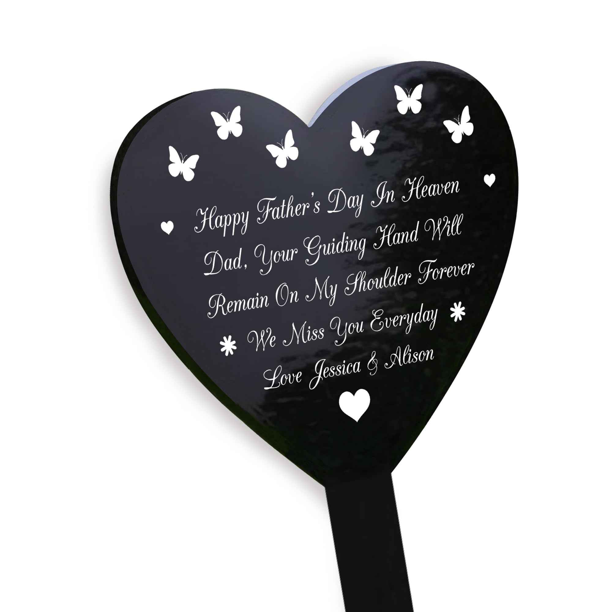 RED OCEAN Personalised Memorial Grave Marker Outdoor Keepsake Fathers Day Dad Gift Remembrance Gift