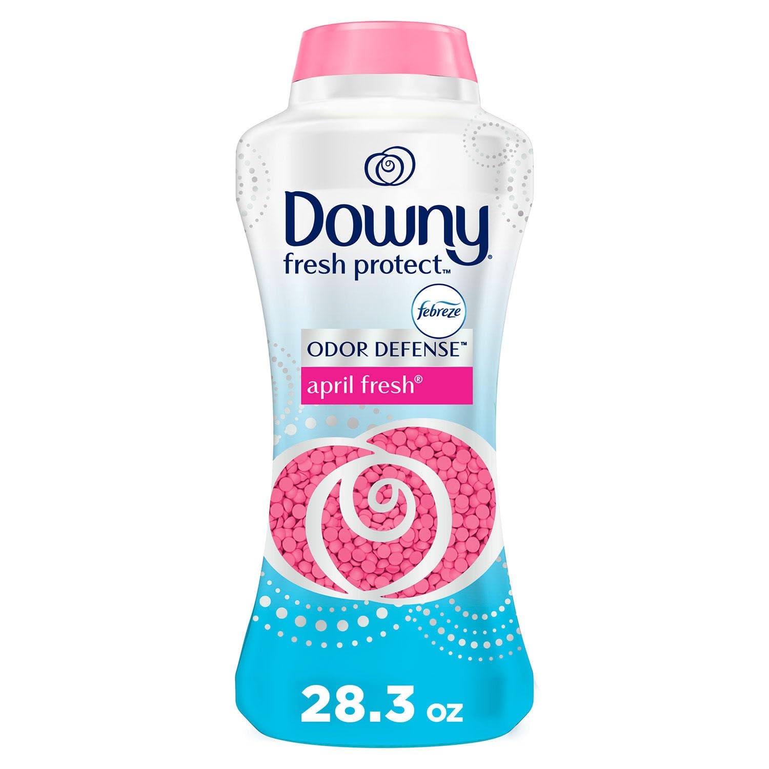 Downy Fresh Protect Laundry Scent Booster Beads for Washer with Febreze Odor Defense, April Fresh, 28.3 oz, Use with Fabric Softener