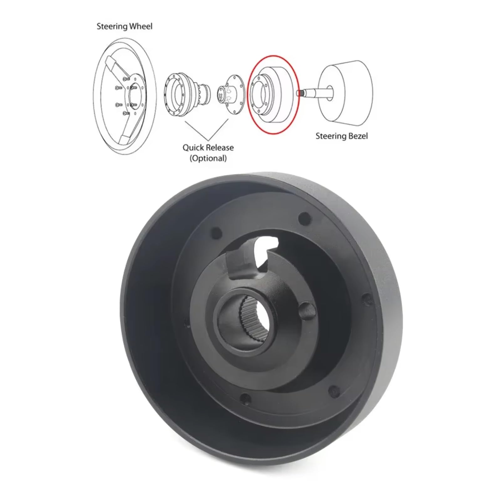 Mozzi per Volante da Corsa, Adattatore per mozzo Volante, Kit a sgancio rapido Compatibile con Chevrolet Camaro 1999 2000 2001 2002 2003 2004 2005