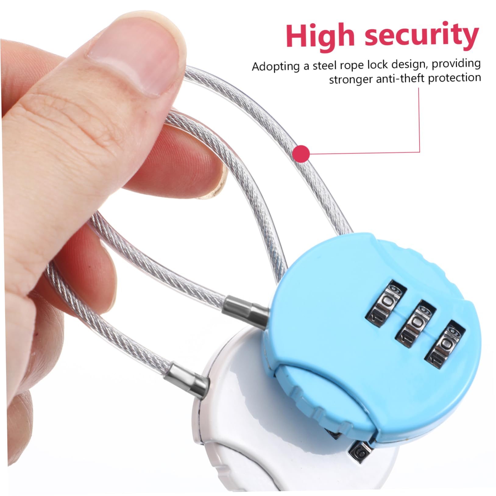 Angoily 5 Set Di Lucchetti Codificati Per Valigie E Armadietti Lucchetti Con Password Con Cinturino in Metallo Versatili Per Viaggi E Stoccaggio 10 Pezzi * 5