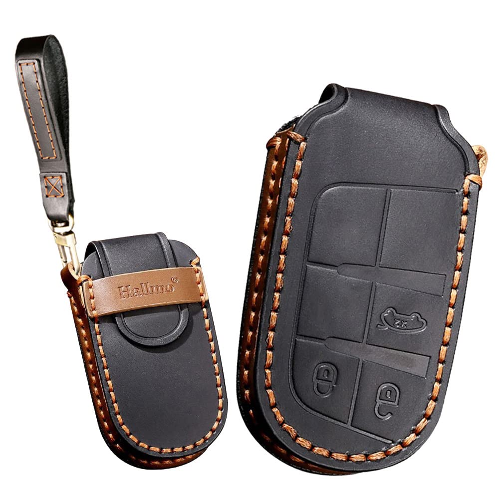 4 Custodia per chiave a distanza con pulsante, compatibile per Jeep