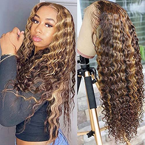Image of Pizazz Honey Blonde Lace Front Wigs Human Hair Pre Plucked Bleached Knots