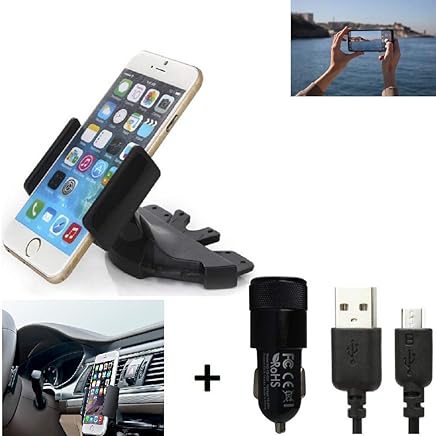 K-S-Trade? Top Set para Wiko View 3 Soporte Ranura De CD Smartphone Coche para Los Dispositivos De Navegaci?n/Tel?fonos Inteligentes Montaje De La Radio Hecho Smartphone Tel?fono M?vil K-S-Trade? Top Set para Wiko View 3 Soporte Ranura De CD Smartphone Coche para Los Dispositivos De Navegaci?n/Tel?fonos Inteligentes Montaje De La Radio Hecho Smartphone Tel?fono M?vil