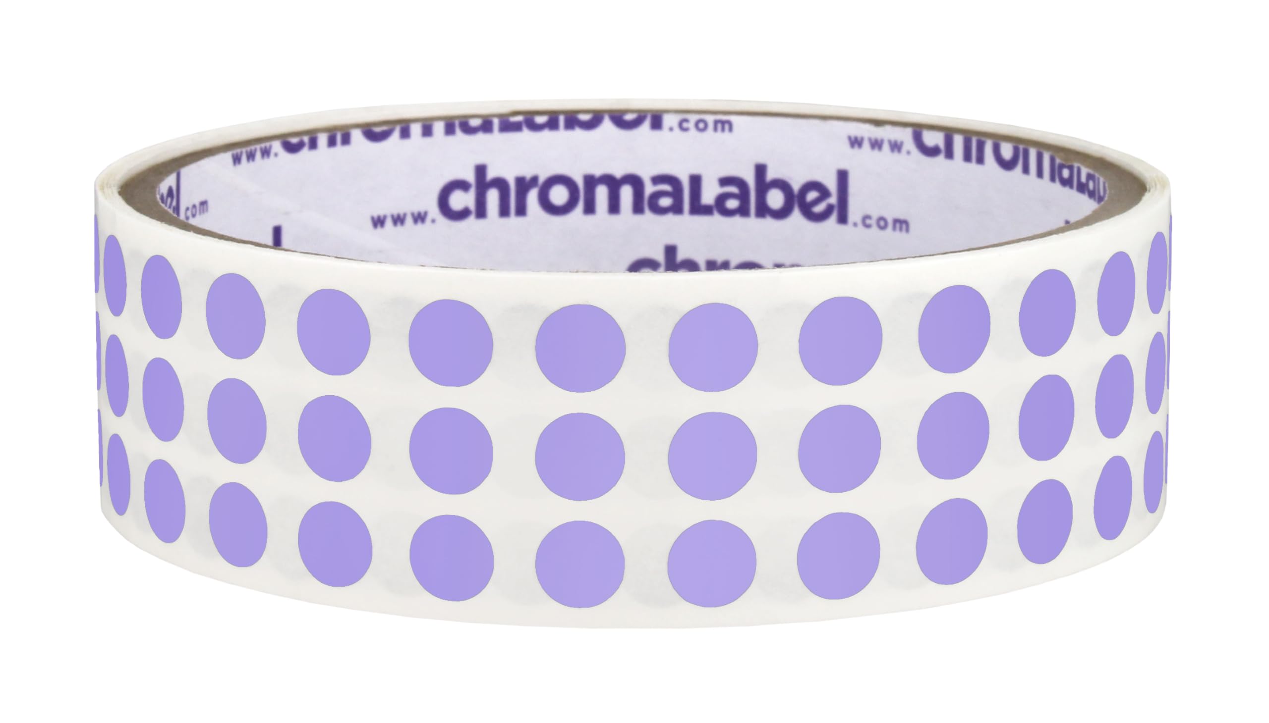 ChromaLabel 1/4 inch Color-Code Dot Labels | 1,000/Roll (Lavender)