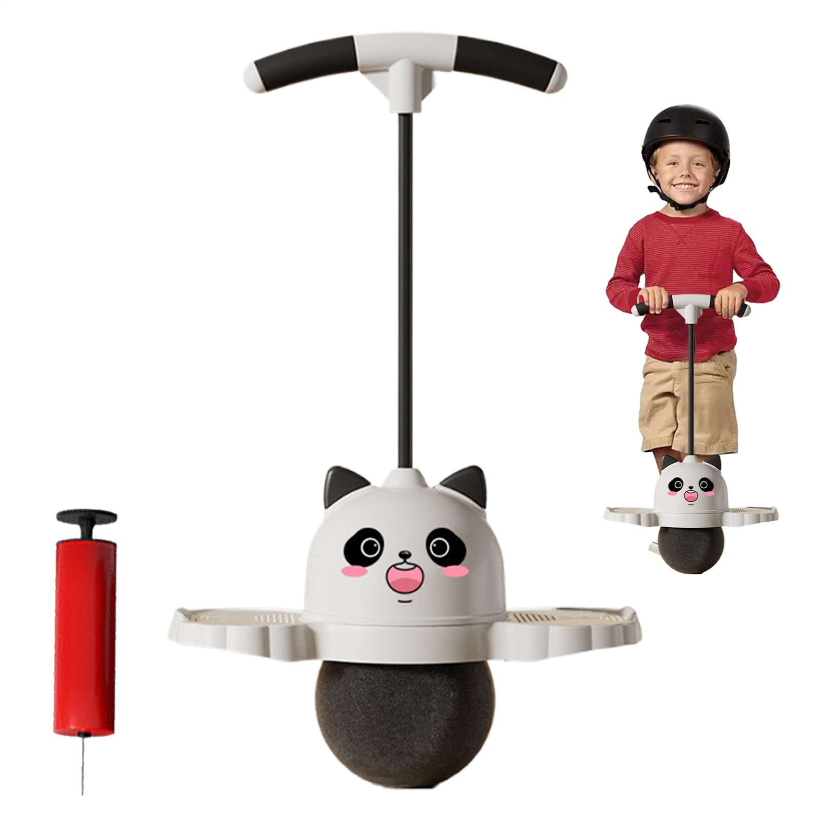 Bastone per Bambini | Divertente Giocattolo per Saltare con Animali | Stick Giocattolo da Salto Antiscivolo con Maniglia | Attrezzatura Rimbalzante Luminosa Bilanciata
