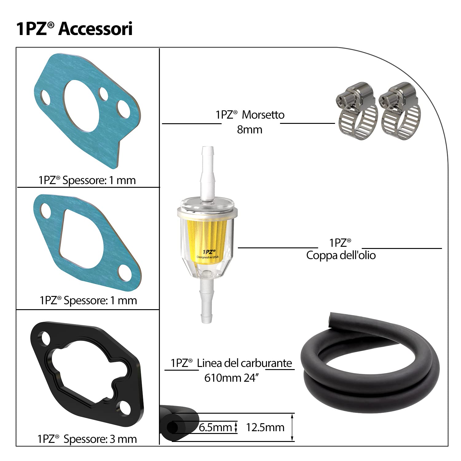 1PZ CG1-W50 Carburatore Sostitutivo per Honda GX110 GX120 GX140 GX160 GX168 GX200 4HP 5.5HP 6.5HP 16100-ZH8-W61