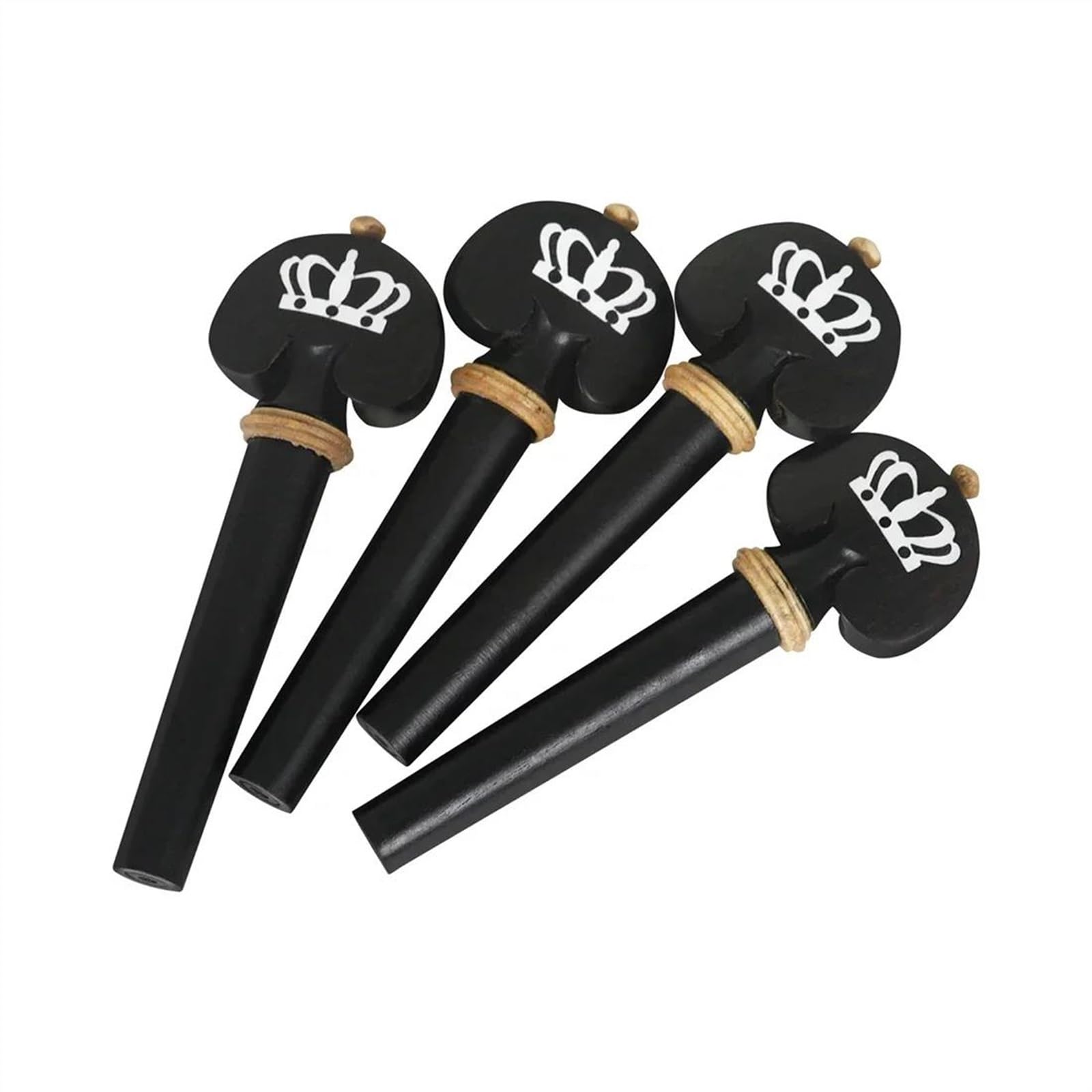Accessori per violino 4 Pezzi 4/4-3/4 Strumento A Corde Di Violino Parte Di Violino Tirare Piatto Della Corda+albero Della Corda+chiodo Della Coda+accessori Del Resto Della Guancia