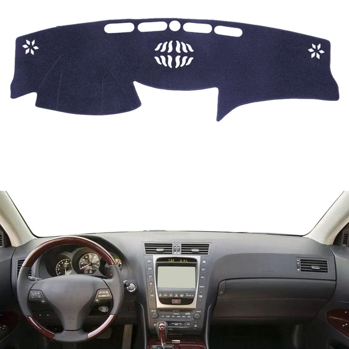 generic Car Inside Dashboard Cover Center Console Protector Carpet Dashmat ，For Lexus GS GS350 GS450h GS300 GS430 GS460 2006-2011