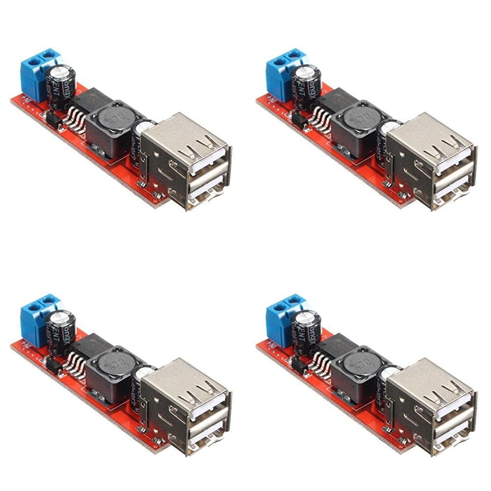 (4 pc) Pro3D 3A Dual USB 6V-40V To 5V Step Down DC Charger Converter Module-image-8