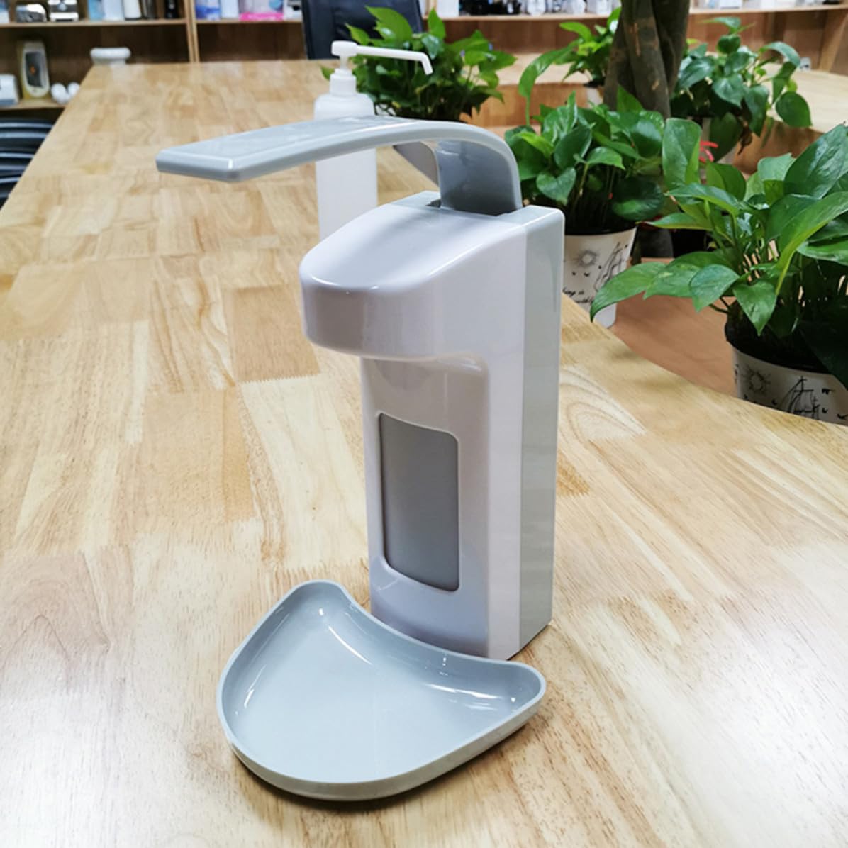 CLISPEED Dispensador de Jabón Líquido Manual de 500ml para Montaje en Pared, Acero Inoxidable y Abs, Diseño Moderno Adecuado para Oficina y Ducha
