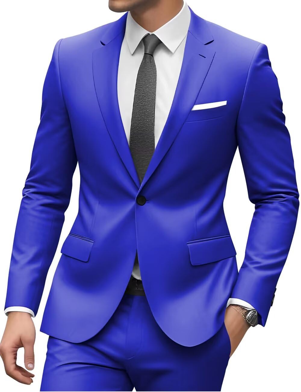 TIJOFA Mens Suits Classic Fit 2 Piece Mens Suit Wedding Prom Elegant One Button Suits for Men 2026