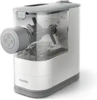 Philips Compact Massa e Macarrão Maker com 3 placas de formato de massa intercambiáveis - Branco - HR2370/05