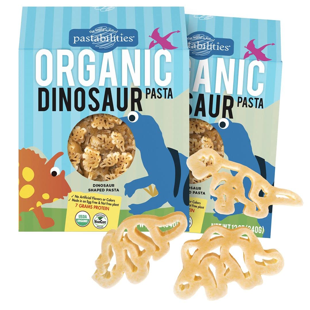 Buy Pastabilities Organic Kids Pasta, Fun Dinosaur Shaped Noodles, Non