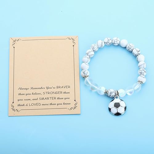 Miniatura 4 de FUSTMW Llavero de fútbol con pelota deportiva, regalos inspiradores, regalos para jugadores de fútbol para amantes del fútbol