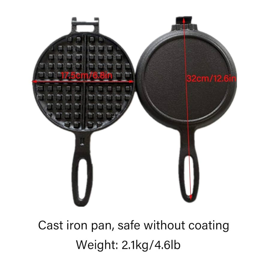 Amazon | ホットサンド・ワッフルメーカー 鋳鉄ワッフル機、戸外