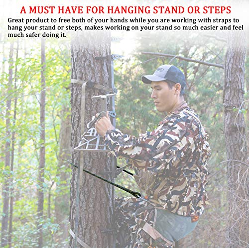 Huntury Lineman\'s Rope, Lineman Belt, Tree Climbing Harness, Quick, Easy and Quiet to Use for Climbing Stand, Hanging Deer Stand, Fall Protection from Treestand, 10Feet - Thumbnail 2