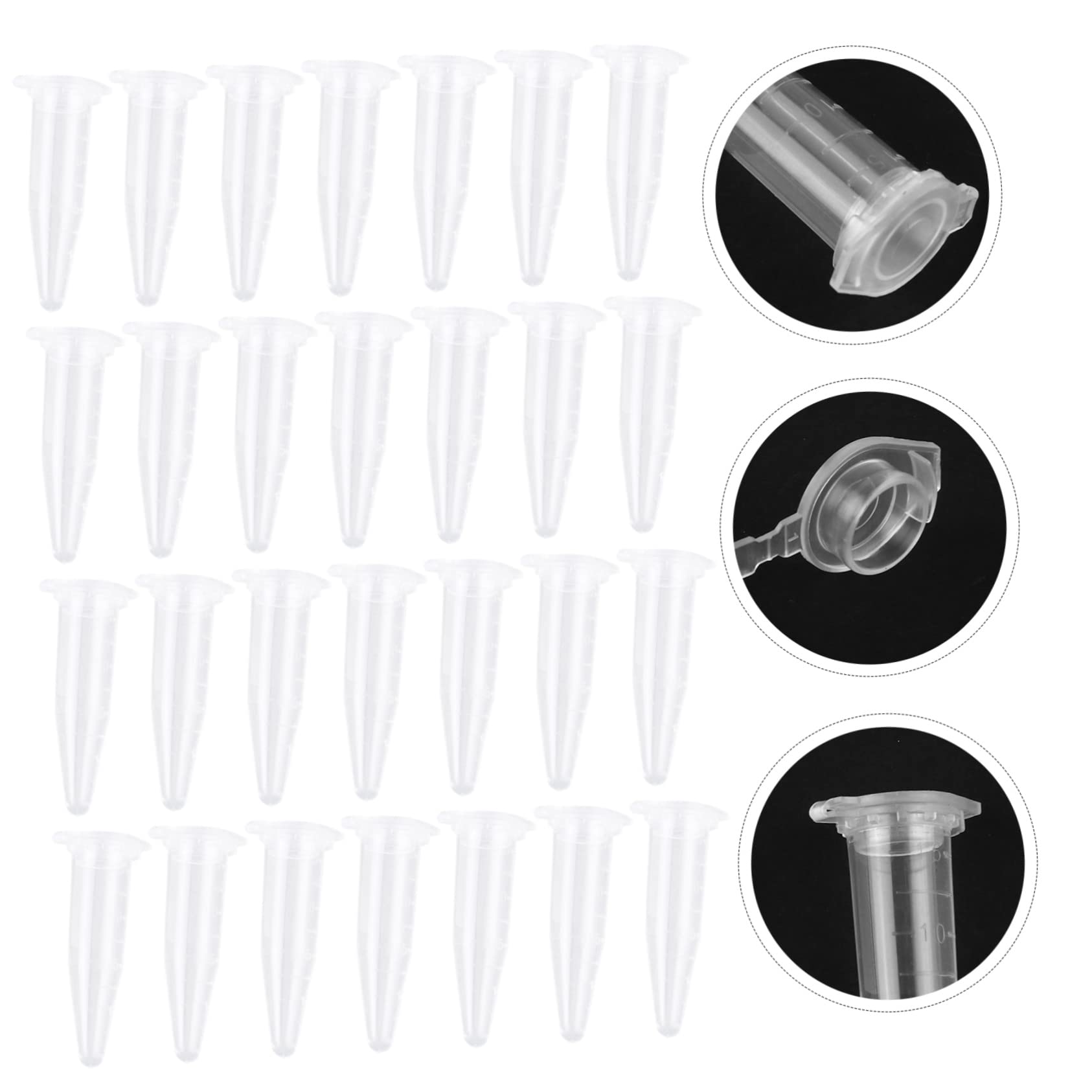 Gatuida 1000piezas Tubos De Ensayo De Plástico Transparente Para Microcentrífuga Recipientes Para Muestras Consumibles De Laboratorio Uso Laboratorio De Biología